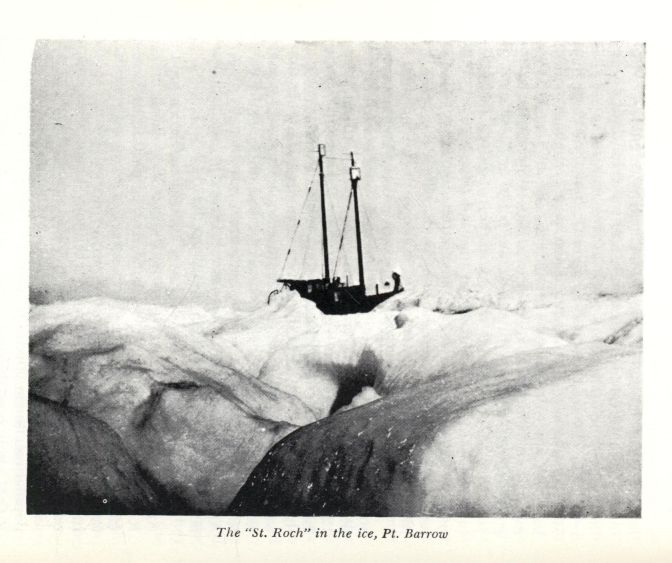 The "St. Roch" in the ice, Pt. Barrow