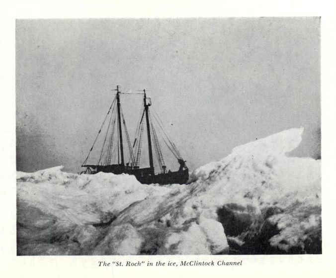 The "St. Roch" in the ice, McClintock Channel