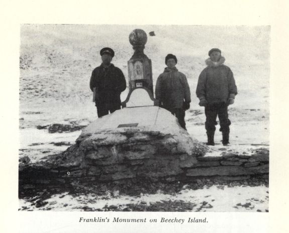 Franklin's Monument on Beechey Island.