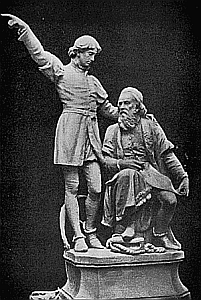 JOHN CABOT AND HIS SON SEBASTIAN From a model by John
Cassidy