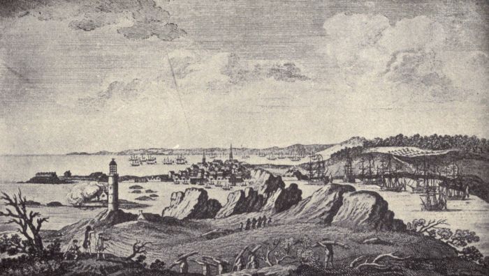 VIEW OF LOUISBOURG IN 1758