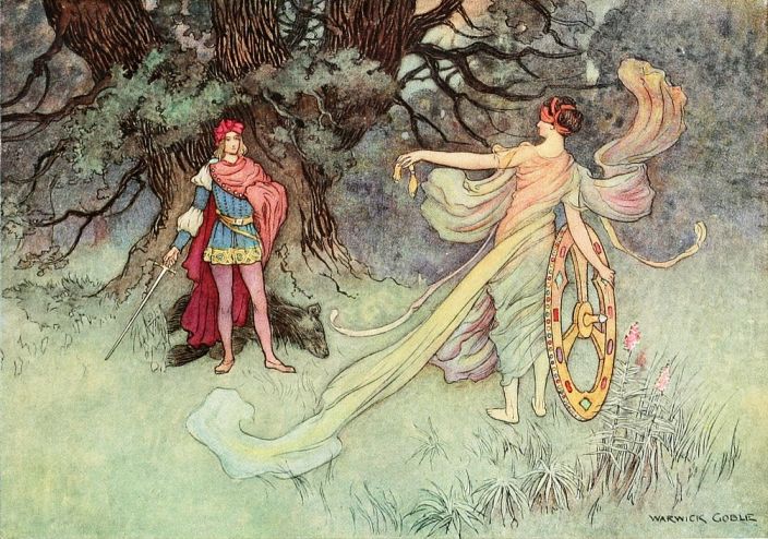 Tracer in the Art Style of Warwick Goble