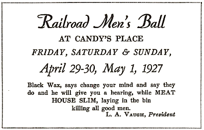 [Railroad Mens Ball at Candys Place]