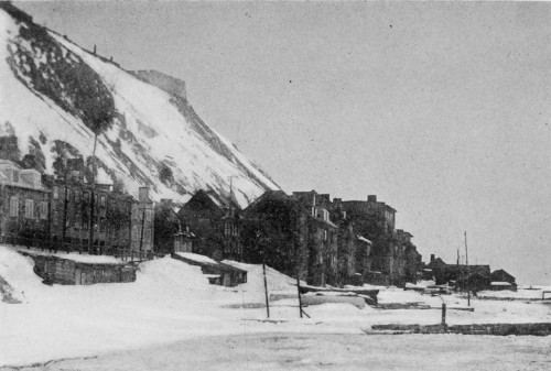 Quebec Citadel and Lower Town in winter