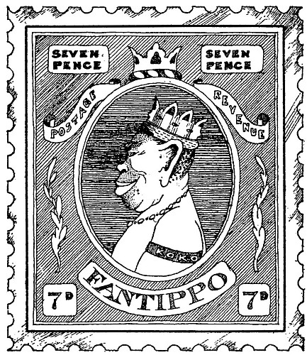 A rare Fantippo stamp