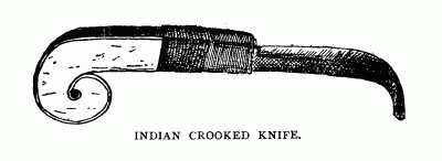 INDIAN CROOKED KNIFE.
