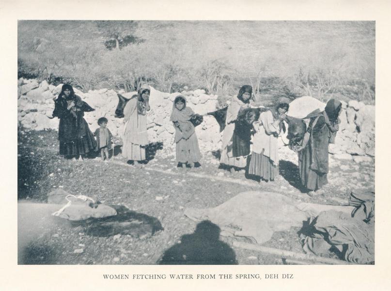 WOMEN FETCHING WATER FROM THE SPRING, DEH DIZ